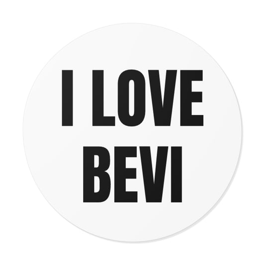 I LOVE BEVI STICKER